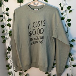 Sage green crewneck